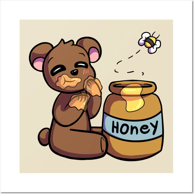 Honey Bear Wall Art by Miss_Akane